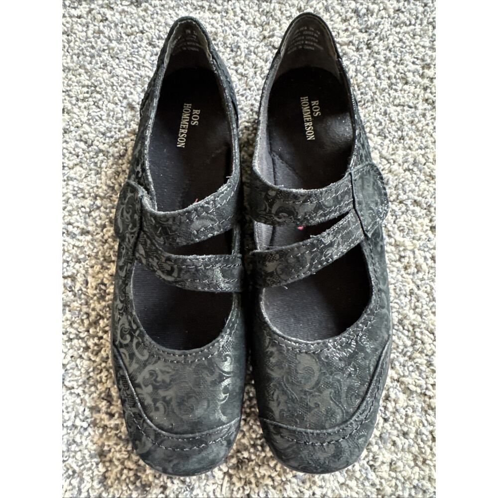 Ros Hommerson Womens‎ Chelsea Jacquard Leather Size 9N